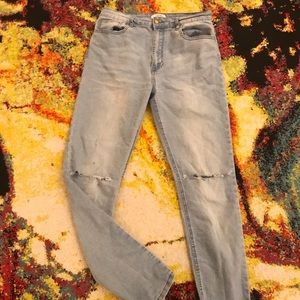 Forever 21 Home-Distresses High Waisted Jeans